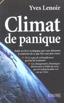 Couverture du livre « Climat de panique » de Yves Lenoir aux éditions Favre