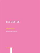 Couverture du livre « Les gestes » de Vilem Flusser aux éditions Al Dante