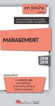 Couverture du livre « Management (édition 2018/2019) » de Jimmy Morel aux éditions Gualino