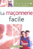 Couverture du livre « La maconnerie facile » de Roda J aux éditions Organisation