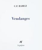 Couverture du livre « Vendanges » de Charles-Ferdinand Ramuz aux éditions La Guepine
