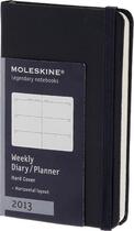 Couverture du livre « Agenda semainier horizontal 2013 ; rigide bleu » de Moleskine aux éditions Moleskine Papet