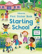 Couverture du livre « Sticker book : starting school » de Holly Bathie et Joanne Partis aux éditions Usborne