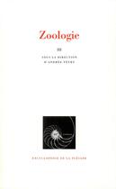 Couverture du livre « Zoologie t.3 ; métazoaires » de  aux éditions Gallimard