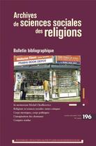 Couverture du livre « Archives de sciences sociales des religions n 196 - bulletin » de  aux éditions Ehess