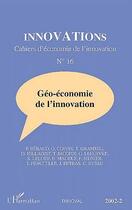Couverture du livre « Géo-économie de l'innovation » de  aux éditions L'harmattan