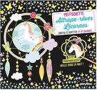 Couverture du livre « Ma pochette attrape-reves licorne-cartes a gratter et a colorier » de Maude Guesne aux éditions Play Bac