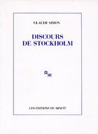 Couverture du livre « Discours de stockholm » de Claude Simon aux éditions Minuit