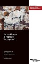 Couverture du livre « Souffrance a l epreuve de la pensee » de Moreau/Larose H aux éditions Pu De Quebec