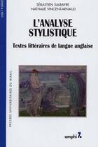 Couverture du livre « Analyse stylistique. textes litteraires de langue anglaise » de Salbayre aux éditions Pu Du Midi