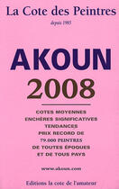 Couverture du livre « Côte des peintres (édition 2008) » de Jacques Akoun aux éditions Amateur
