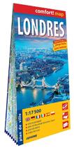 Couverture du livre « Londres 1/17.500 (carte grand format laminee - plan de ville) » de  aux éditions Expressmap