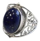 Couverture du livre « Bague baroque argent - kanti - lapis lazuli - t54 » de  aux éditions Dg-exodif