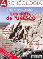 Couverture du livre « Archeologia n 560 les defis de l unesco decembre 2017 » de  aux éditions Archeologia