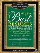 Couverture du livre « Gallery of Best Resumes Without a Four-Year Degree » de David F. Noble aux éditions Jist Publishing