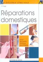 Couverture du livre « Reparations domestiques » de Jean Poggi aux éditions De Vecchi
