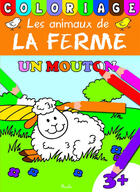 Couverture du livre « Mon grand livre de coloriages/les animaux de la ferme » de  aux éditions Piccolia
