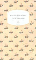 Couverture du livre « Fils de deux mères » de Massimo Bontempelli aux éditions Motifs