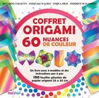 Couverture du livre « Origami 60 nuances de couleur » de  aux éditions Nuinui