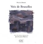 Couverture du livre « Voix de Bruxelles » de Jean-Claude Pirotte et Hugues Robaye aux éditions Cfc