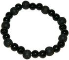 Couverture du livre « Bracelet onyx perles rondes 8 mm et perles bois teinte noir 1 cm » de  aux éditions Dg-exodif