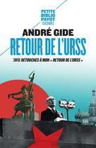 Couverture du livre « Retour de l'URSS suivi de : retouches à mon 