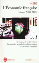 Couverture du livre « L'economie francaise - edition 2000-2001 » de Insee aux éditions Le Livre De Poche