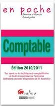 Couverture du livre « Comptable 2010-2011 » de Beatrice Grandguillot aux éditions Gualino