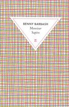 Couverture du livre « Monsieur Sapiro » de Benny Barbash aux éditions Zulma