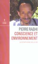 Couverture du livre « Conscience et environnement » de Pierre Rabhi aux éditions Relie