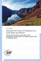 Couverture du livre « Gestion de l'eau d'irrigation au Sud Atlas du Maroc » de Fatine Slaoui aux éditions Presses Academiques Francophones