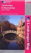 Couverture du livre « Cambridge-newmarket 1/50 000 » de  aux éditions Ordnance Survey