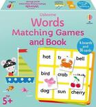 Couverture du livre « Words matching games and book » de Jayne Schofield et Kate Nolan aux éditions Usborne