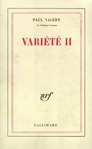 Couverture du livre « Variete » de Paul Valery aux éditions Gallimard (patrimoine Numerise)