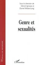 Couverture du livre « Genre et sexualités » de Cahiers Du Regense aux éditions Editions L'harmattan