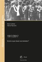 Couverture du livre « 1917/2017 ; qu'est-ce que réussir une révolution ? » de Fabrice Flipo et Cuillerai Marie aux éditions Presses De L'ecole Des Mines