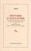 Couverture du livre « Histoire d'alexandre - l'anabase d'alexandre le grand » de Vidal-Naquet/Arrien aux éditions Minuit