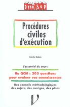 Couverture du livre « PROCEDURES CIVILES D'EXECUTION » de Cecile Robin aux éditions Vuibert