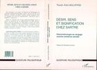 Couverture du livre « Désir, sens et signification chez Sartre ; phénoménologie du langage comme existence sensée » de Paulin Kilol Mulatris aux éditions L'harmattan