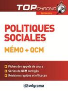 Couverture du livre « Politiques sociales ; mémo + QCM » de Michelle Gagnadoux aux éditions Studyrama