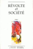 Couverture du livre « Révolte et société. t.1 » de Gambrelle et Trebitsch aux éditions Sorbonne Universite Presses
