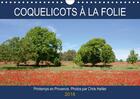 Couverture du livre « Coquelicots a la folie calendrier mural 2018 din a4 horizontal » de Hellier C aux éditions Calvendo