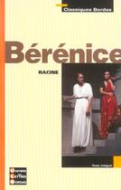 Couverture du livre « Bérénice » de Brunet/Racine aux éditions Bordas