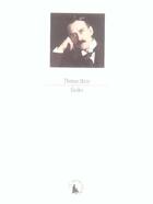 Couverture du livre « Etudes » de Thomas Mann aux éditions Le Promeneur