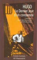 Couverture du livre « Le dernier jour d'un condamné » de Victor Hugo aux éditions Flammarion