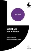 Couverture du livre « Entretiens sur le temps » de  aux éditions Hermann