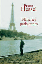 Couverture du livre « Flâneries parisiennes » de Franz Hessel aux éditions Éditions Rivages