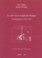 Couverture du livre « Le ciel a eu le temps de changer » de Heurgon/Tardieu aux éditions Imec