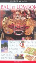 Couverture du livre « Guides Voir ; Bali Et Lombok » de K Dorling aux éditions Hachette Tourisme