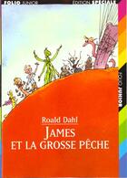 Couverture du livre « James et la grosse peche » de Roald Dahl aux éditions Gallimard-jeunesse